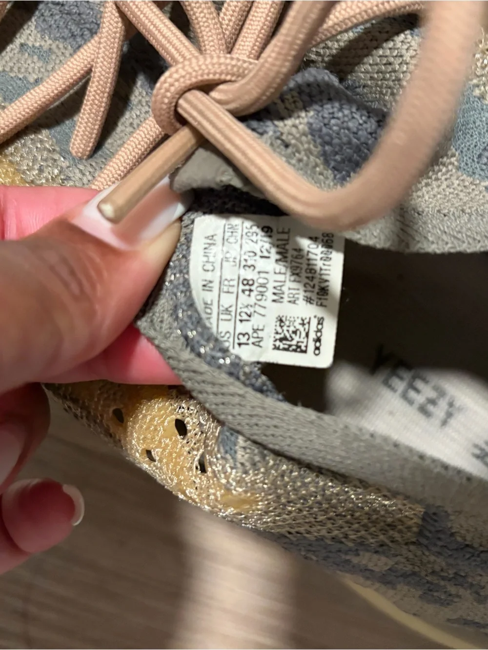 adidas Yeezy Knit Sneakers in Beige and Yellow